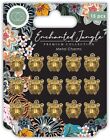 5 Pack Craft Consortium Enchanted Jungle Metal Charms 15/Pkg-Tiger CCMCHR36