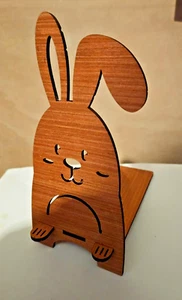 Wooden Mobile Phone Stands For Desk Phone Holder, rabbit, novelty, office - Picture 1 of 1