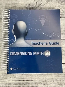 Dimensions Math 6B Lehrerhandbuch von Bill Jackson spiralgebunden Hardcover - Bild 1 von 6