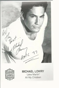 Michael Lowry Autograph Reprint Photo 9x6 All My Children 1997 - Picture 1 of 1