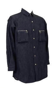 N-p-Eliott Jeremy shirt + 3D Zip Closure Breast Pockets Large Shirt NWT New Mens - Picture 1 of 24