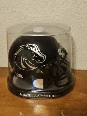 Boise State Broncos NCAA  (Black) Schutt Mini Helmet!!! - Image 1 of 3