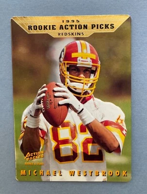 1995 Action Packed Football Rookies & Stars Michael Westbrook #103 Redskins - Image 1 of 2