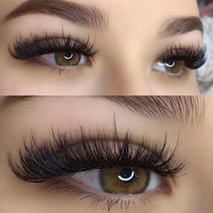 Conjunto de 3 pares de pestañas postizas 5D largas gruesas naturales suaves pestañas postizas maquillaje - Imagen 1 de 10