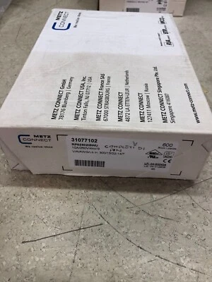 NEW GENUINE - Lot of 25pcs METZ CONNECT PCB terminal block 31077102 RP02502IBWU - Immagine 1 di 4