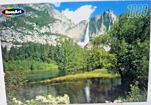 RoseArt Yosemite Falls Kalifornien Puzzle 1000 Teile Berg Wasserfall Puzzle Neu - Bild 1 von 8