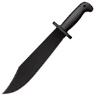 Couteau à lame fixe en acier froid noir ours Bowie (12 pouces noir) 97SMBWZ