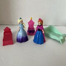 Lot Of 5 Disney Princess MagiClips Anna And Elsa Polly Pocket Doll  And More