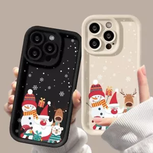 Funda de teléfono de Navidad de Papá Noel - Funda de silicona esmerilada a prueba de golpes - Imagen 1 de 8