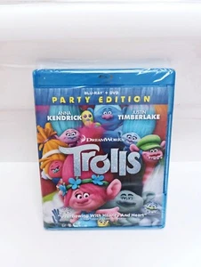 Trolls Party Edition (Blu-Ray + DVD + Digital, 2016) RARE OOP BRAND NEW SEALED - Picture 1 of 2