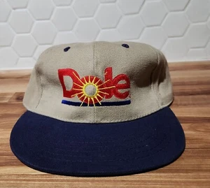 RARE Vintage 1990’s Dole Fresh Vegetables Embroidered Tan velacro Hat - Picture 1 of 5
