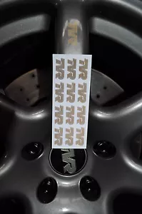 Adesivi Con Logo TVR Oro Per Cerchi Chimera Cerbera T350 Griffith Tamora - Foto 1 di 1