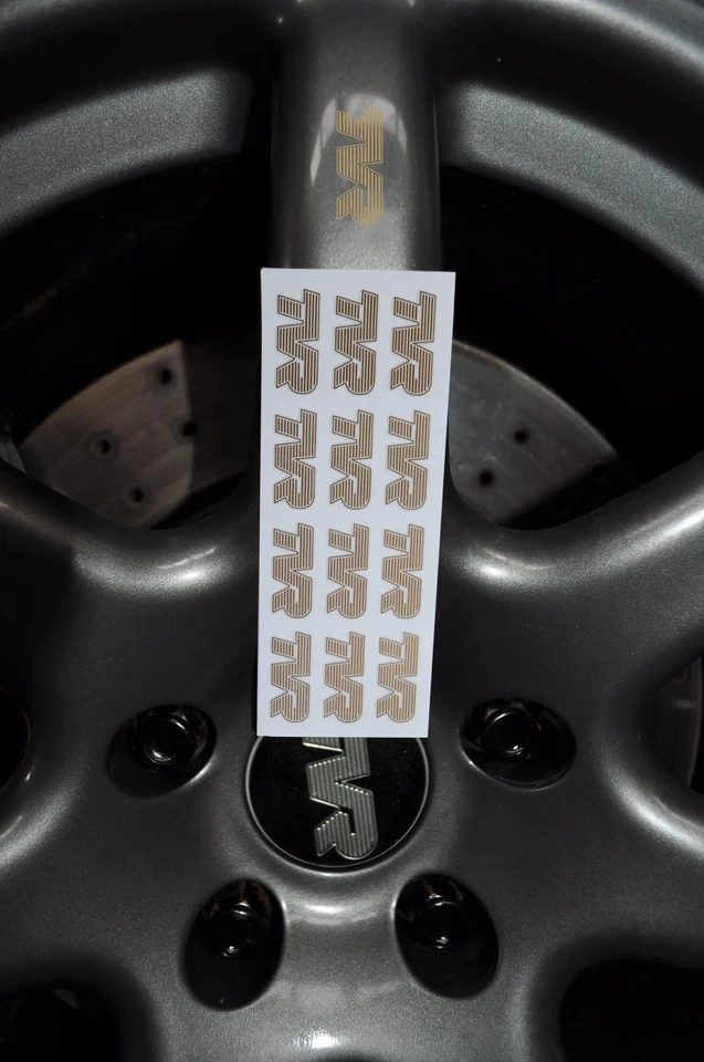 Adesivi Con Logo TVR Oro Per Cerchi Chimera Cerbera T350 Griffith Tamora - Immagine 1 di 1