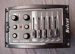 FILTRO DE MUESCA DE MEZCLA PIEZOBOBINA PASTILLA GUITARRA EQC2020NB - Imagen 1 de 4
