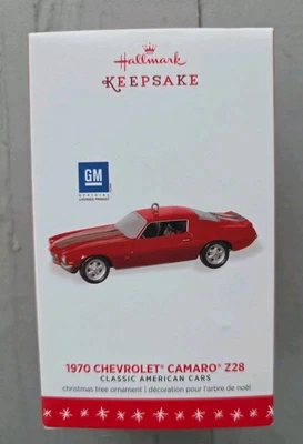 Chevrolet Camaro Z28 1970 clásico americano Hallmark Keepsake Ornament nuevo en caja 2016 Foto 1 de 4