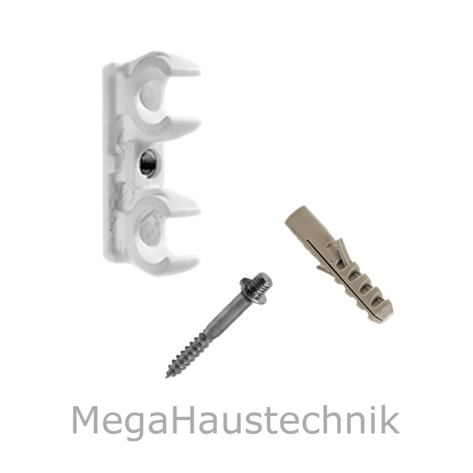 Rohrclips einfach doppelt Clip Doppel Kupfer Rohrschelle Rohr-Clip Rohr Klip - Bild 1 von 1