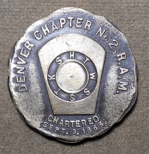 D071 Denver (CO) No. 2 R.A.M. They Received Every Man A Penny (Arch & Symbols - Picture 1 of 2