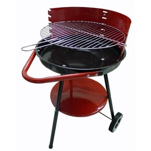 Holzkohlegrill BBQ mit Rollengriff und verstellbarem Grill 46 cm H77 - Bild 1 von 1