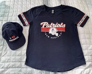 I Love ❤️ Patriots Cap selten und New England Patriots Damen T-Shirt Größe L. NFL - Bild 1 von 18