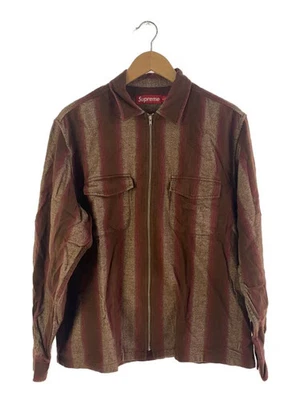 Supreme рубашка с длинным рукавом M хлопок BRW полоски - Изображение 1 из 4