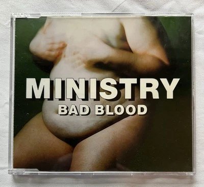 MINISTRY Bad Blood CD Single (1999, Warner) GERMAN IMPORT RARE Wax Trax Foto 1 de 3