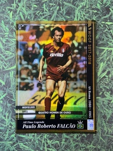 Panini WCCF 2017-18 Paulo Roberto Falcao Roma Refractor Soccer card ATLE - Picture 1 of 2