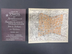 Paris, France, French, Map, Opera, 9th  Arrondissement - Picture 1 of 7