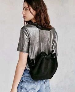 Urban Outfitters Hana Harness Bucket Backpack New Suede MSRP: $69 Women - Picture 1 of 7