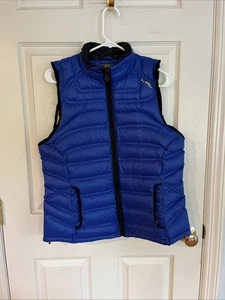 Lauren Active Ralph Lauren Woman’s Full Zip Vest Size LARGE Pre-Owned Color Blue - Picture 1 of 8