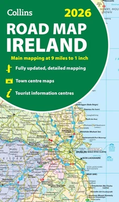 Collins Maps 2026 Collins Road Map of Ireland (Map) Collins Road Atlas - Image 1 of 4