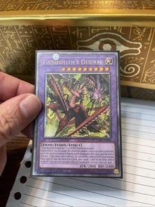 Fiendsmith's Desirae 1st Edition Quarter Century Secret Rare RA04-EN056 Yu-Gi-Oh - Picture 1 of 21