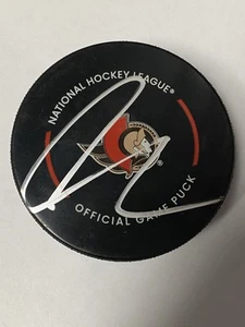 SIGNED AUTOGRAPHED OFFICIAL NHL GAME PUCK THOMAS CHABOT OTTAWA SENATORS NEW PUCK - Picture 1 of 2