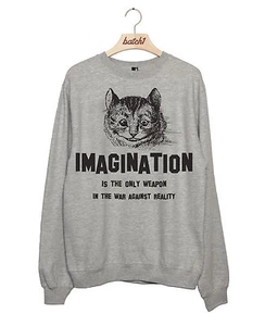 SUDADERA DE MUJER BATCH1 ALICE IN WONDERLAND LOOK GLASS IMAGINATION CHESHIRE - Imagen 1 de 1