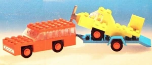 Lego LEGOLAND Vehículo Tráfico Set 660 Coche con Transportaaviones 100% cmpleado 1975 - Imagen 1 de 3