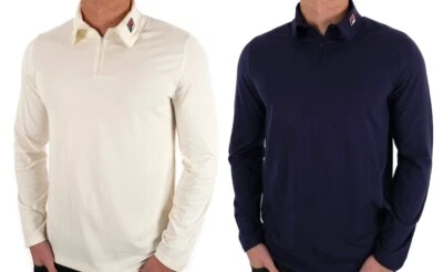 Fila Men Neil Zip Roll Neck Retro Long Sleeve Cotton T-shirt Pullover Top S-4XL - Image 1 of 4