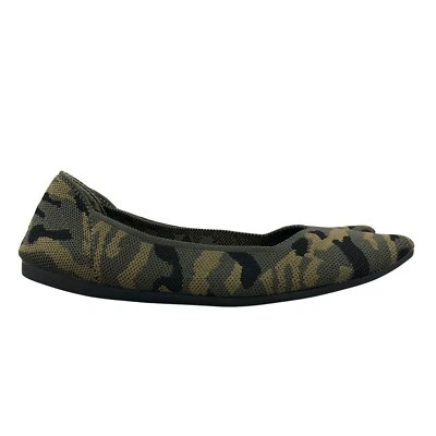 Steven by Steve Madden Para Mujer Talla 7M Caña Verde Camuflaje Tejido Punta Plana Foto 1 de 4