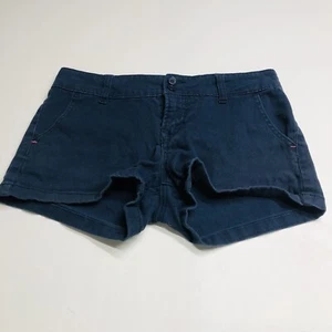 WallFlower Damen Junior hoher Bund freche blaue Denim Shorts Größe 5 - Bild 1 von 7