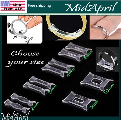 2 packs Ring Size Adjuster Invisible Resizer Reducer (total 4 pieces) - Image 1 of 2