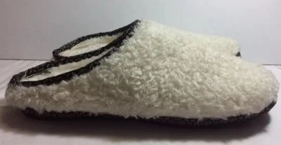 Zapatilla polar Woolrich blanca para mujer fieltro Mill Scuff talla 10 usada en excelente estado Foto 1 de 4