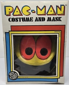 Ben Cooper Mid-Way Pac-Man Halloween Costume & Mask (1982) Complete in Box RARE - Picture 1 of 21