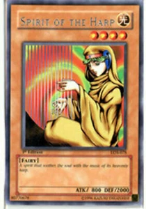 Spirit of the Harp - LOB-E061 - Rare - Unlimited Edition - YuGiOh LP - Picture 1 of 4