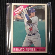 (10) 2015 TOPPS HERITAGE MINOR #82 RENATO NUNEZ ROOKIE LOT  STOCKTON PORTS