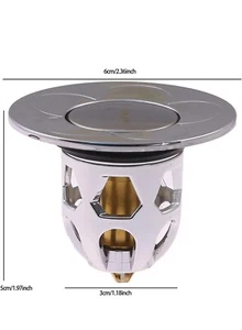 2 PCs Universal Bathroom Sink Stopper Washbasin Water Head - Picture 1 of 2