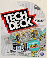 Tech Deck Finesse Fingerboard Silver Sonic the Hedgehog Series 13 MOC Skateboard