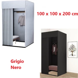 Negozio di Abbigliamento per Camerini,Spogliatoio Portatile Mobile 100x100x200cm - Bild 1 von 21