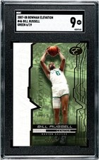 2007-08 Bill Russell 6/19 JERSEY # Topps Bowman Elevation Green #46  SGC 9 Mint