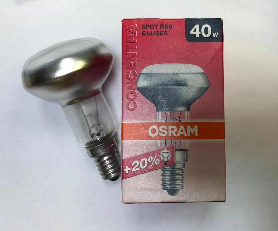 Osram/Radium Concentra 40W E14 230V Reflector Lamp R50 Spotlight 30° - Image 1 of 1