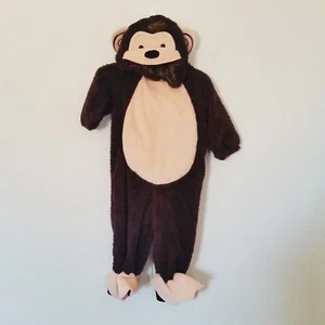 Koala Kids Unisex Monkey Costume Sz 6-9 Mo Warm Plush Halloween Complete Suit - Picture 1 of 4