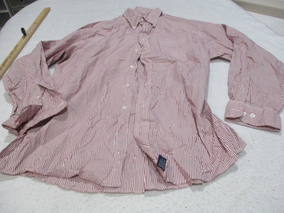 Розовая рубашка с длинным рукавом John Ashford точечная устойчивая к морщинам размер 17 34/35 - Изображение 1 из 4