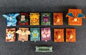 Pokemon 3D Power Action Cards 2000 Film BK Meal Toys lotto di 11 e porta carte - Foto 1 di 15